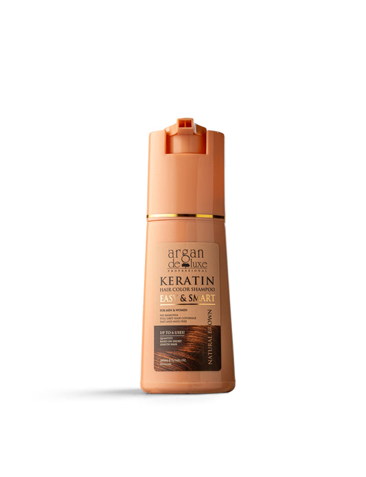 Argan Deluxe Hair Color Shampoo Natural Brown - 200ml