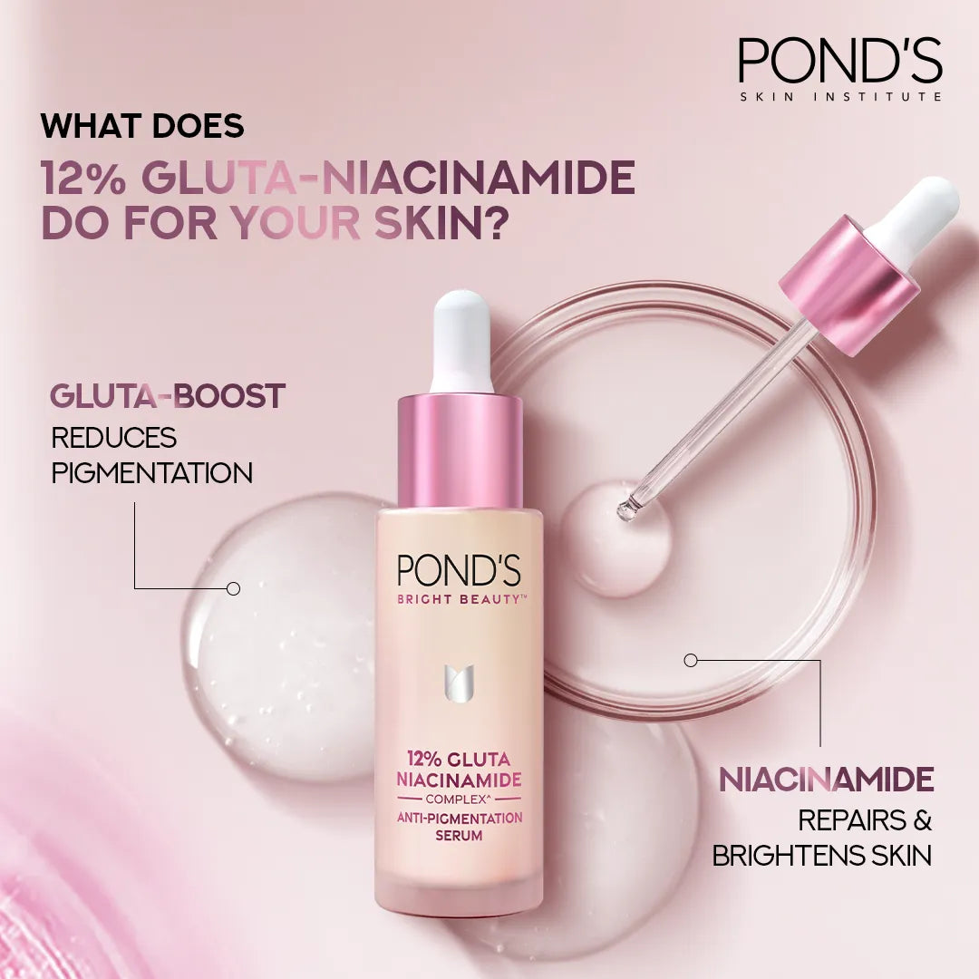 Ponds Bright Beauty 12% Gluta-Niacinamide Serum - 30ml