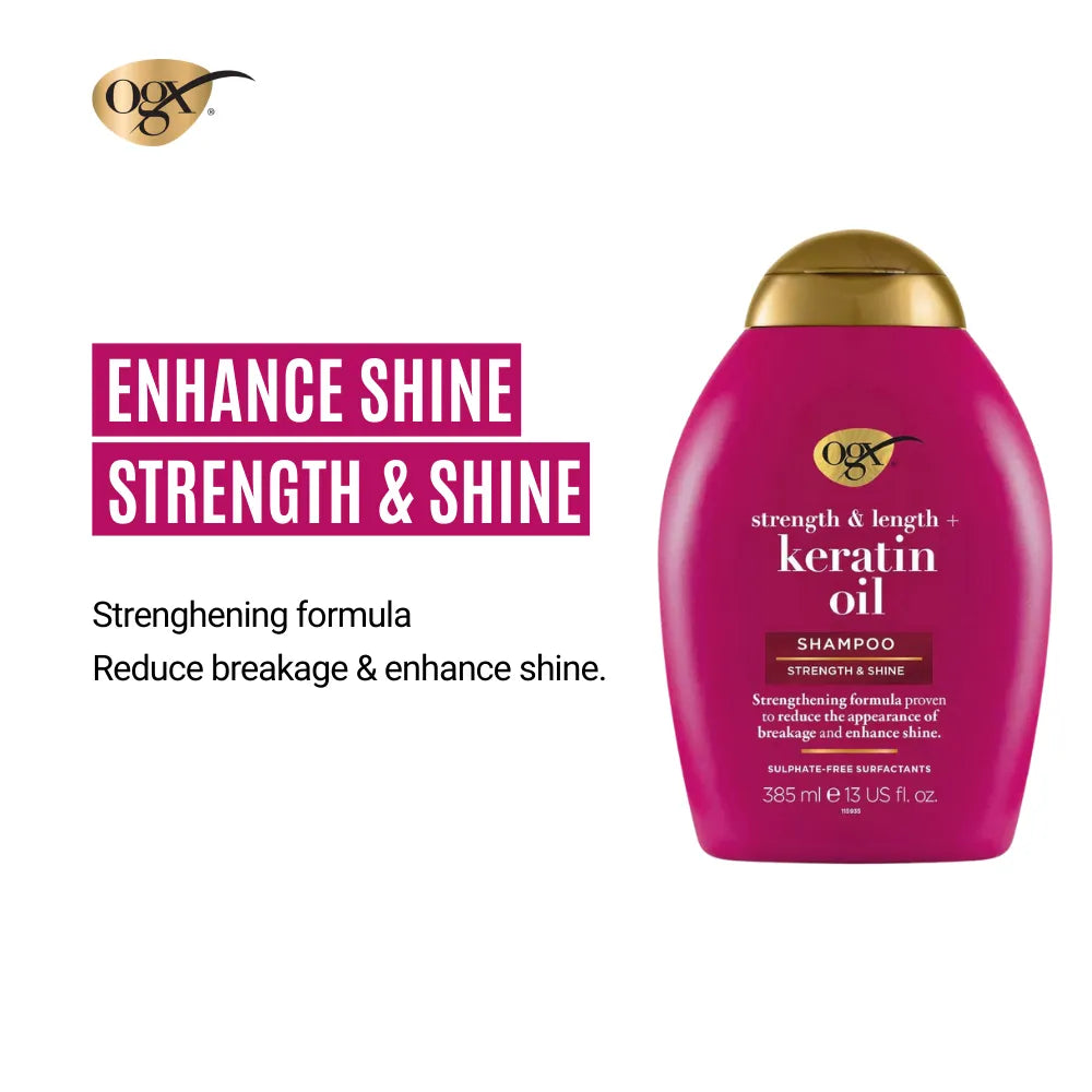 OGX – Keratin Oil Shampoo – Anti-Breakage + Frizz Control – 385ml