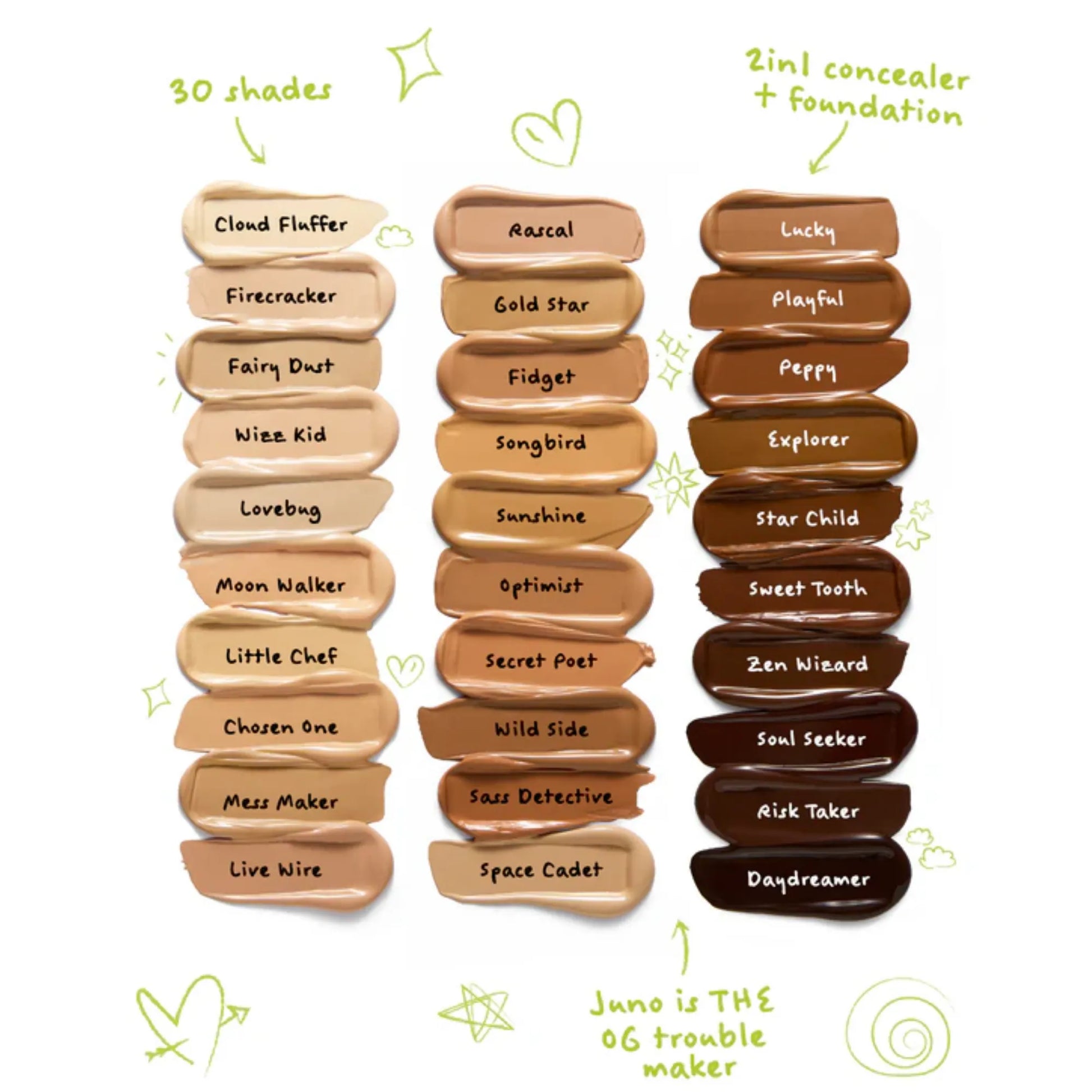 Trouble Maker Juno Full Coverage Matte Foundation - 30ml