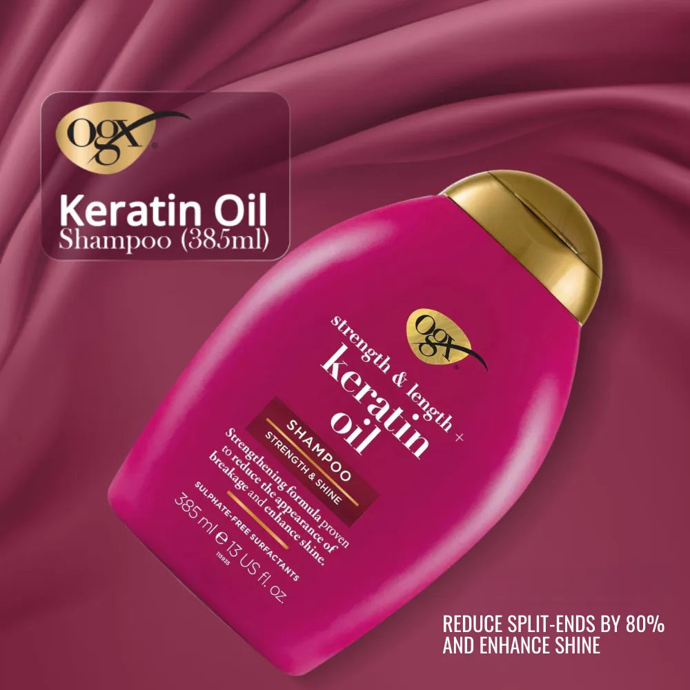 OGX – Keratin Oil Shampoo – Anti-Breakage + Frizz Control – 385ml