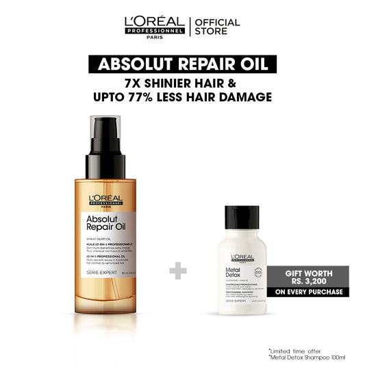 Loreal Professionnel Serie Expert Absolut Repair Oil Leave In Treatment Bundle Deal