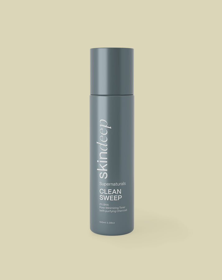 Skin Deep -CLEAN SWEEP - 2% BHA PORE-MINIMIZING TONER (W/ PURIFYING CHARCOAL)
