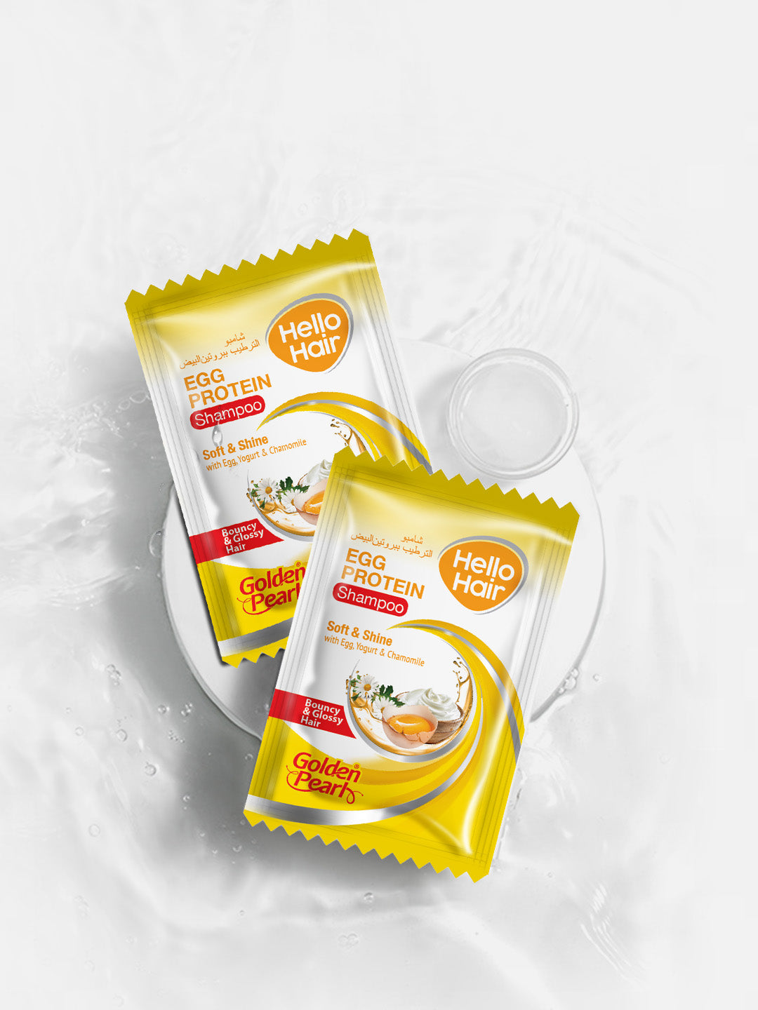 Golden Pearl Hello Hair - Egg Protein Shampoo - 4ml