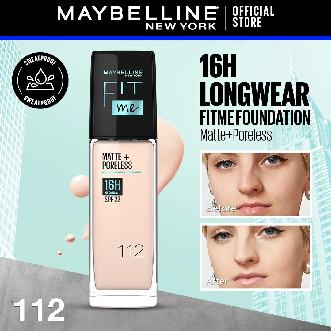 Maybelline Fit Me Matte & Poreless Liquid Foundation | Extra Coverage