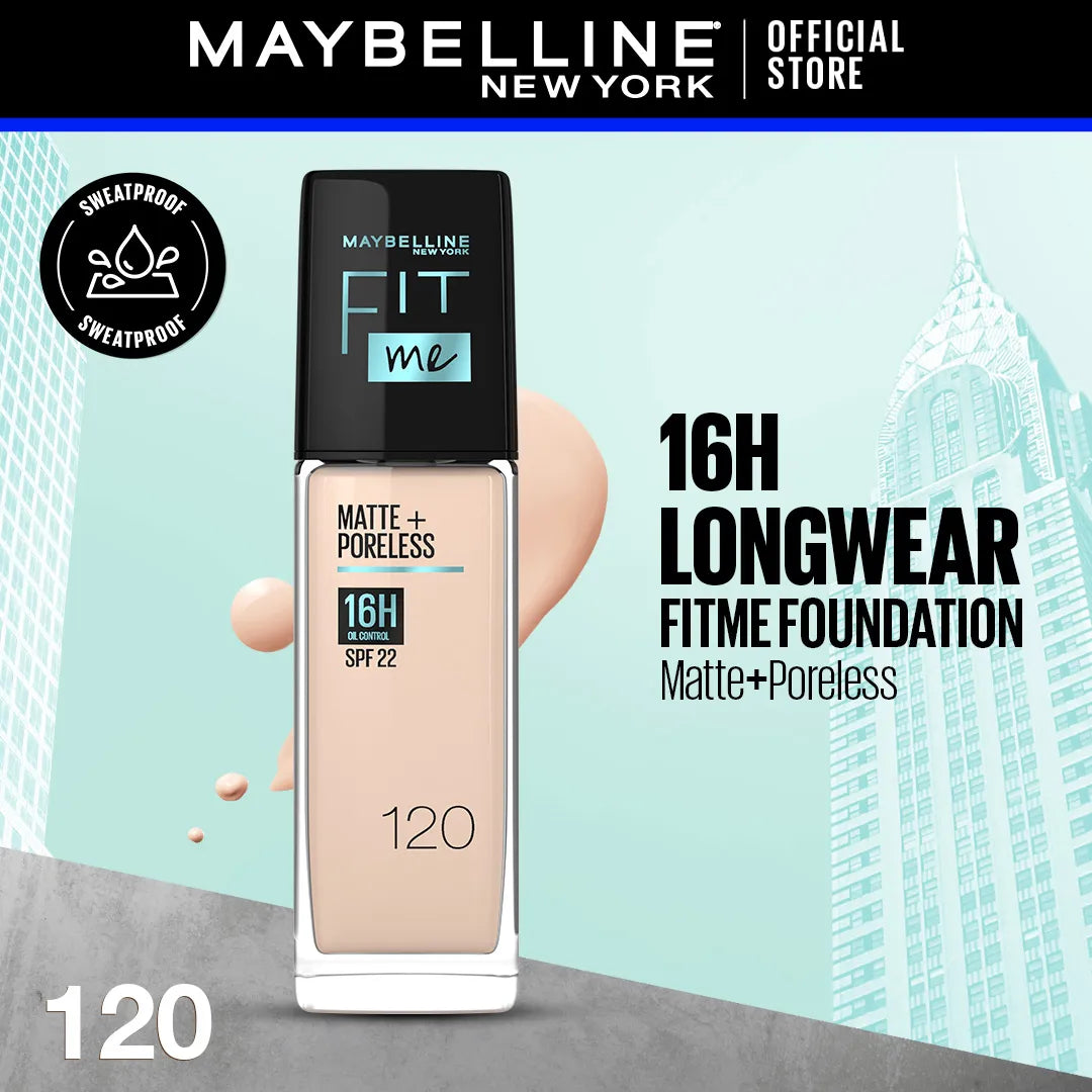 Maybelline Fit Me Matte & Poreless Liquid Foundation | Extra Coverage