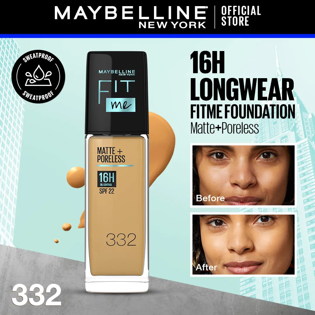 Maybelline Fit Me Matte & Poreless Liquid Foundation | Extra Coverage