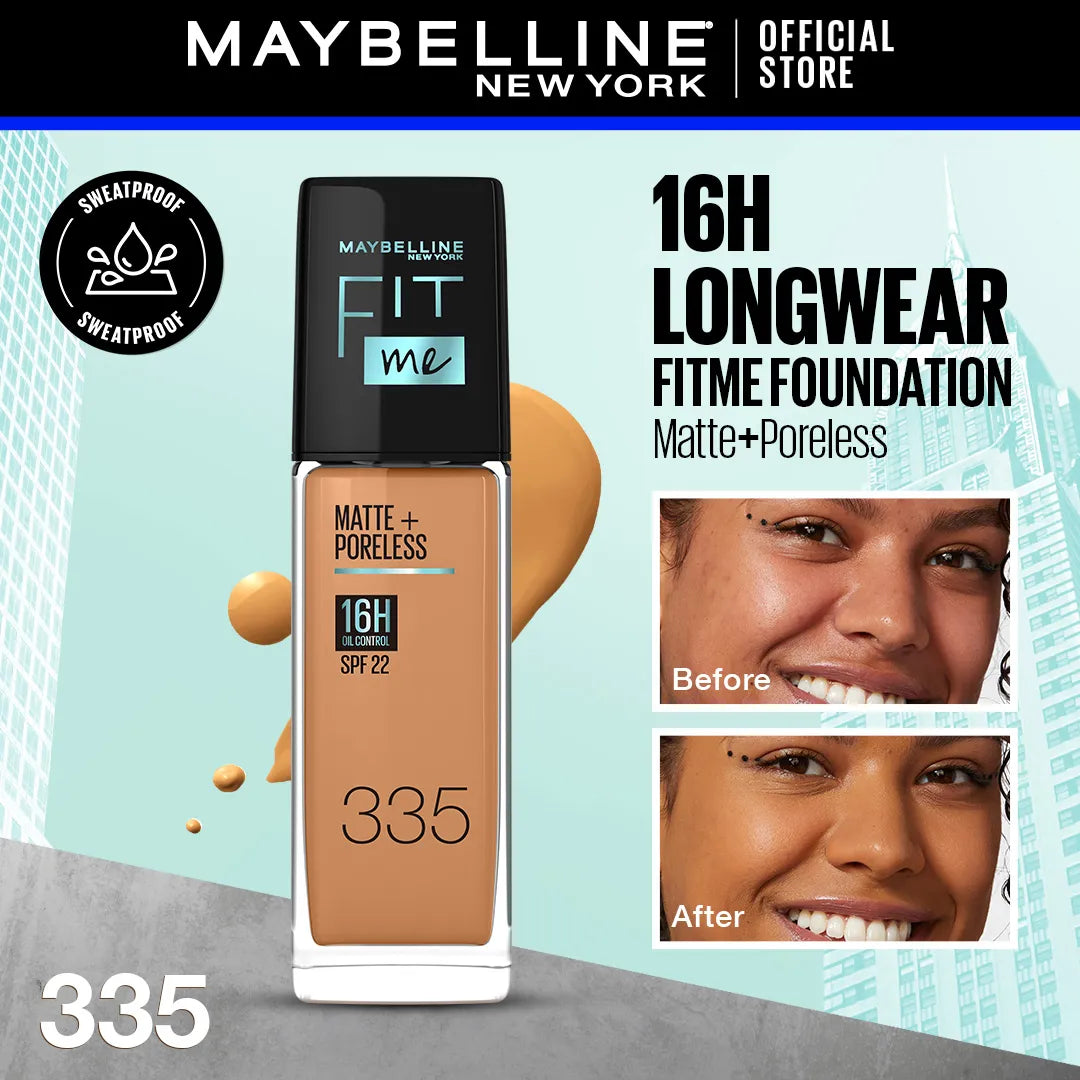 Maybelline Fit Me Matte & Poreless Liquid Foundation | Extra Coverage