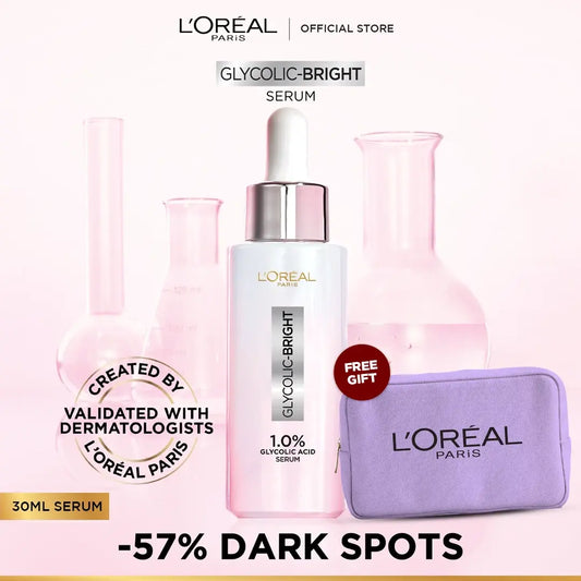 Loreal Paris Glycolic Bright Instant Glowing Face Serum - 30ml