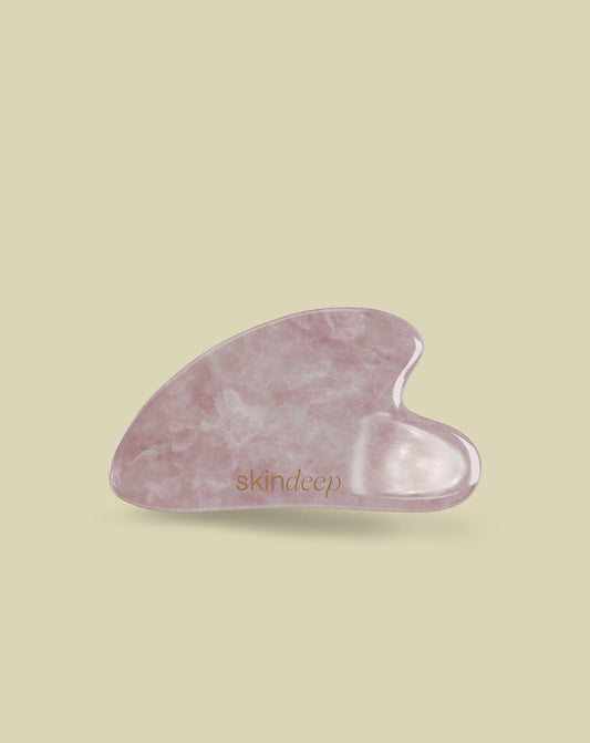 Skin Deep -GUA SHA - Rose Quartz Crystal Heart