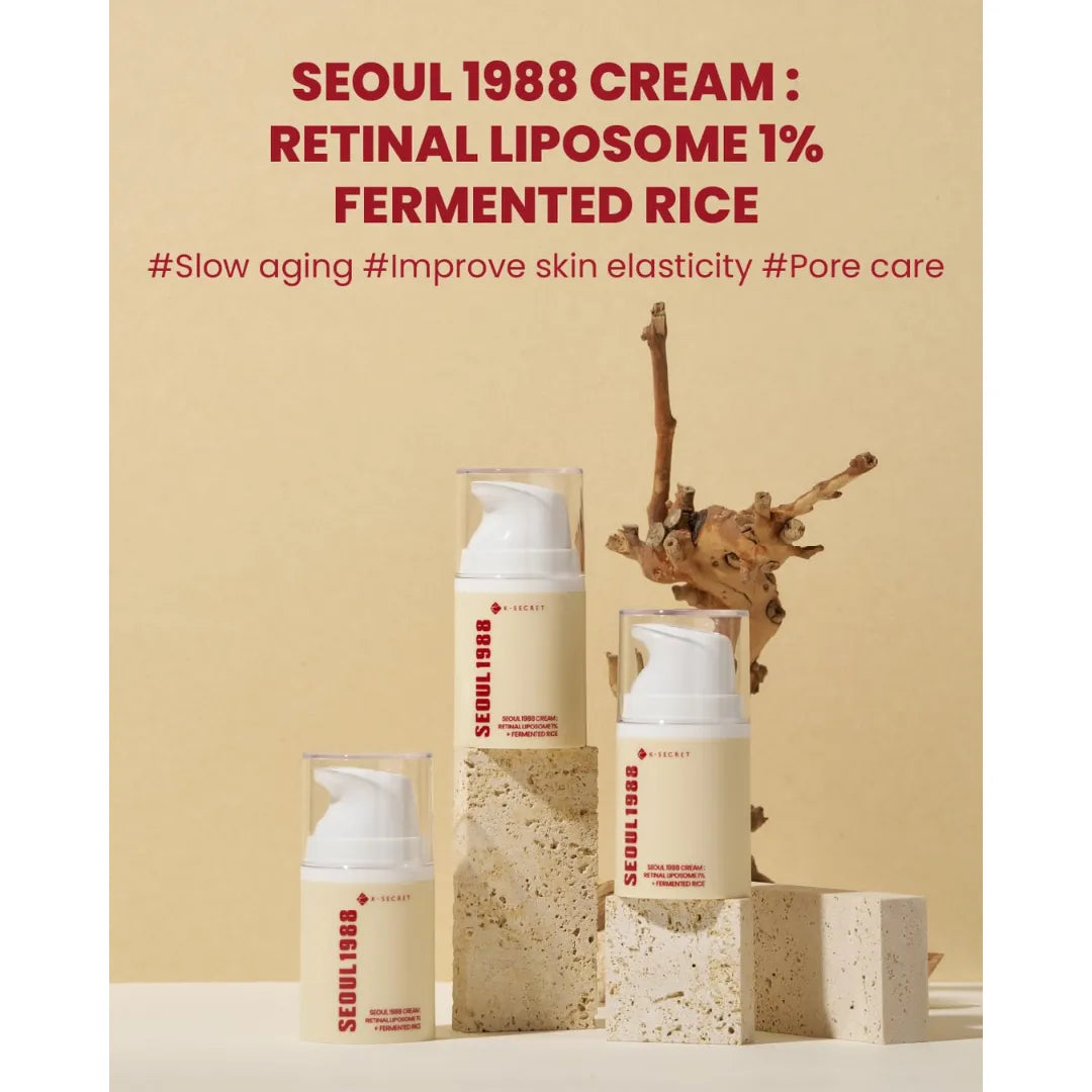 K-Secret SEOUL 1988 Cream Retinal Liposome 1% + Fermented Rice - Benefits
