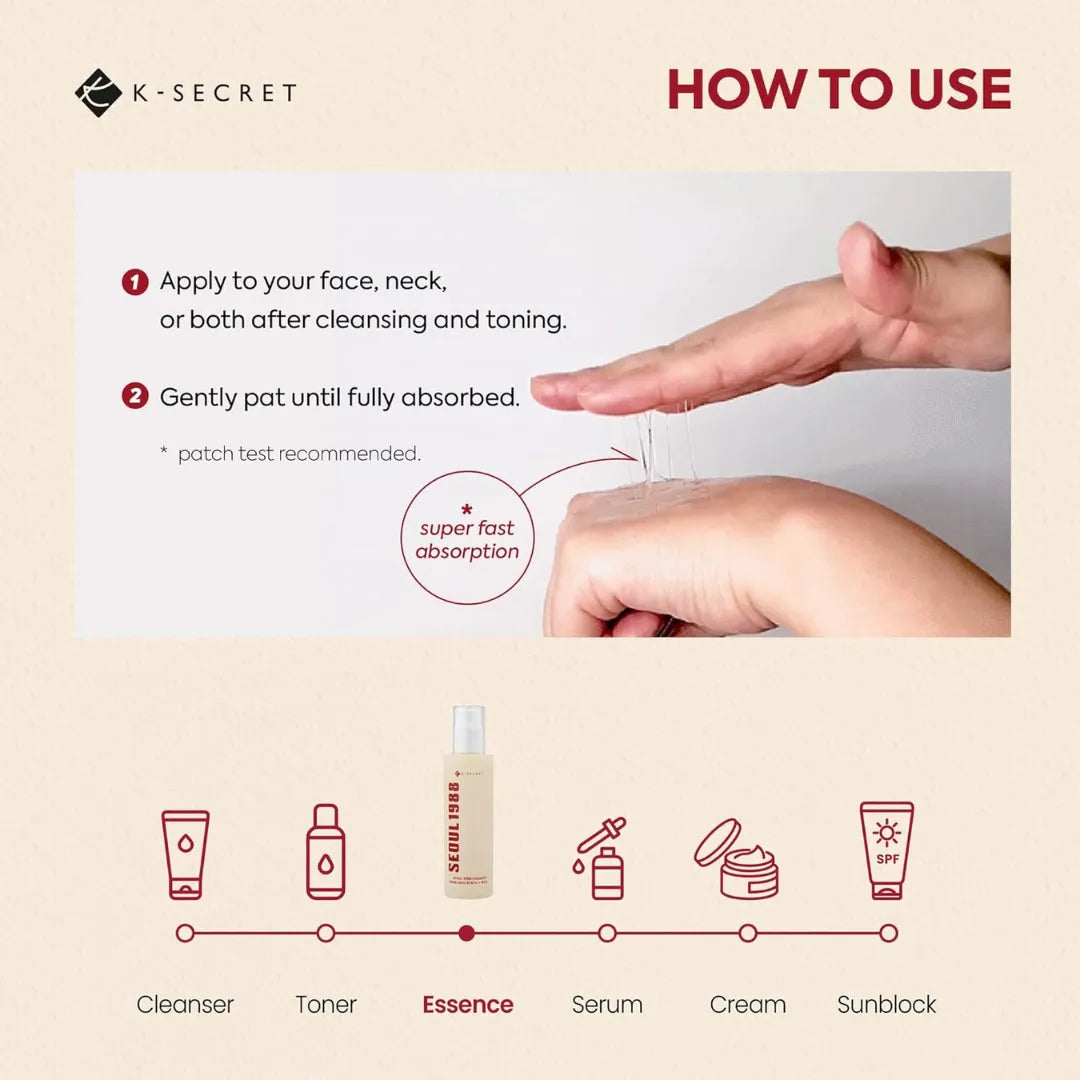 K-Secret SEOUL 1988 Essence Snail Mucin 97% + Rice