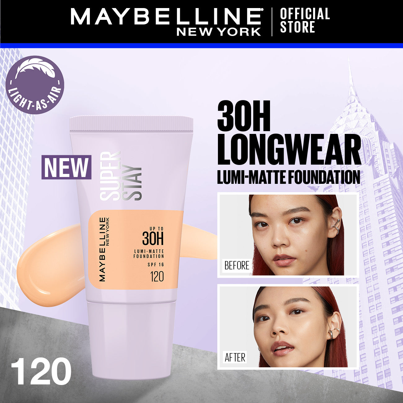 Maybelline New York Super Stay Lumi Matte Foundation - 18ml