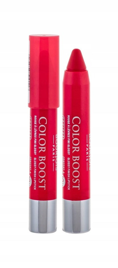 Bourjious Color Boost Lip Crayon 01 Red Sunrise - Lipstick Pencil