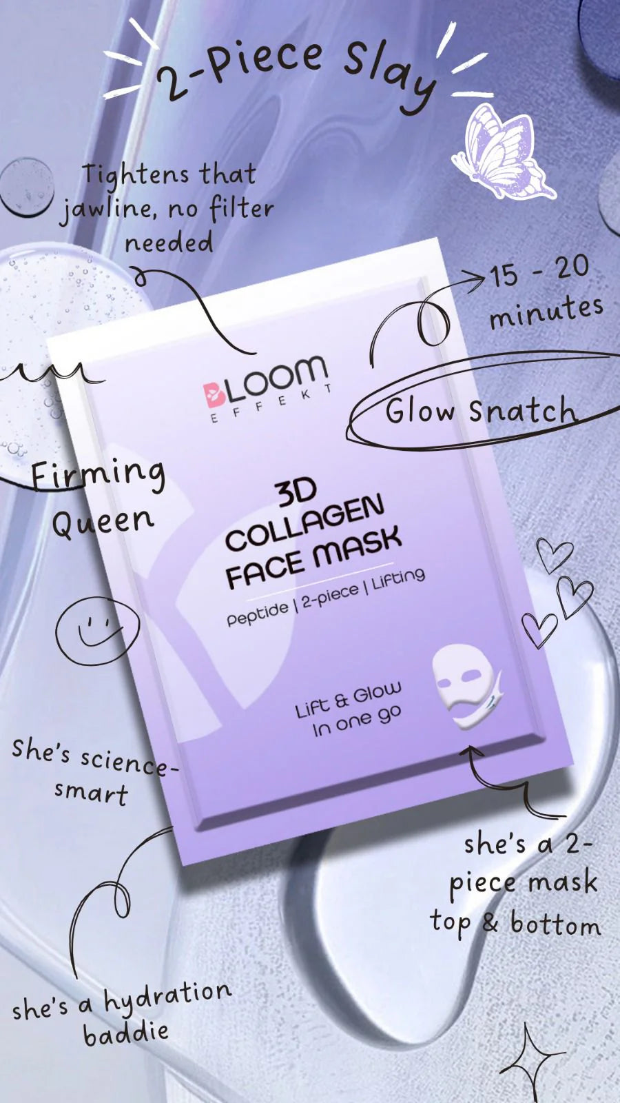 Bloom Effekt 3D Collagen Mask