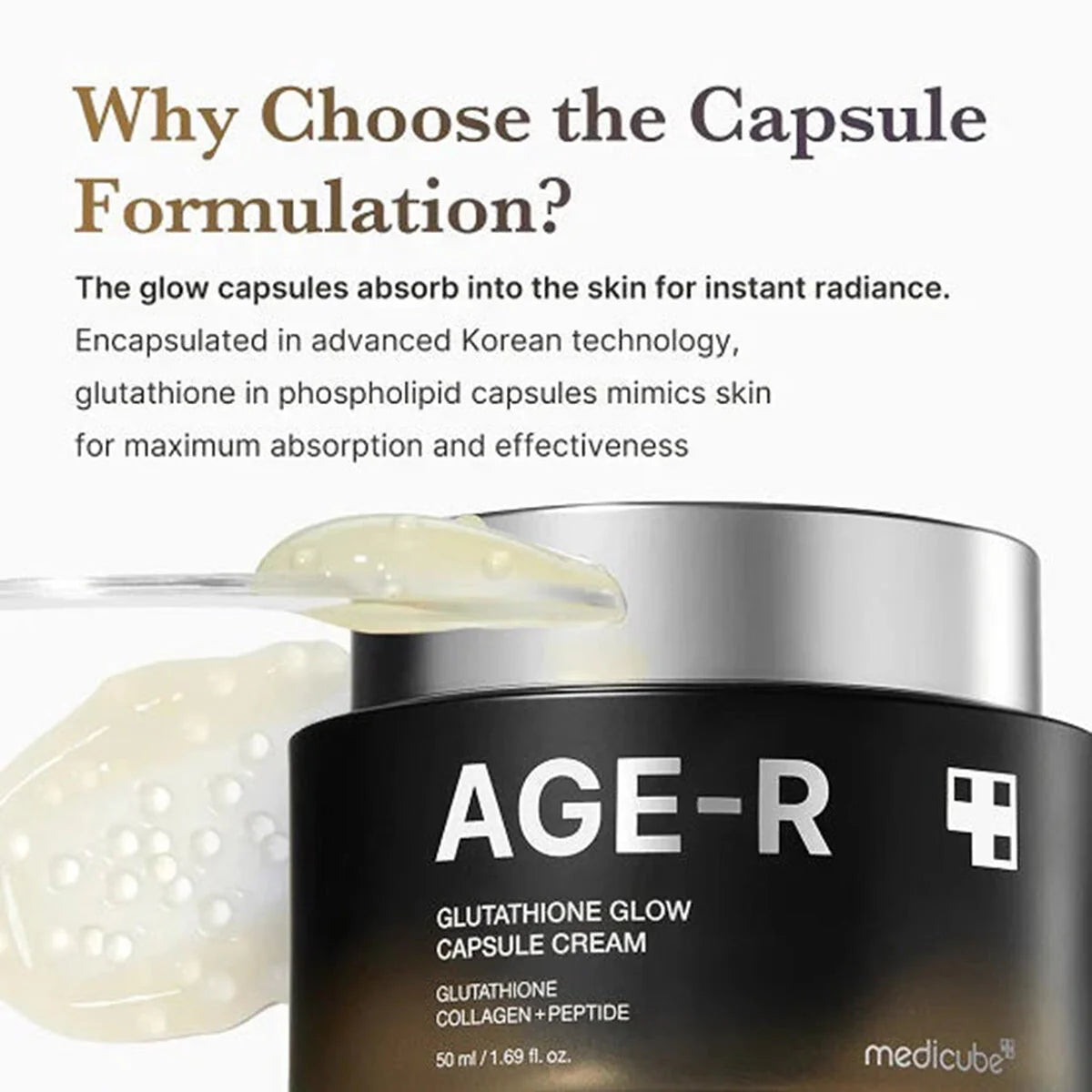 Medicube - AGE-R Glutathione Glow Cream - 50ml