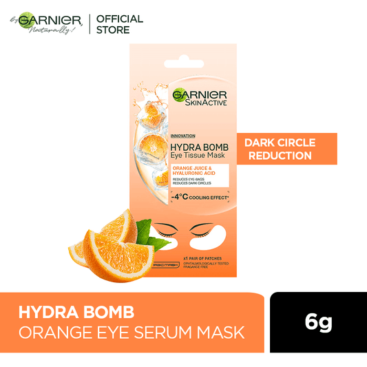 Garnier Hydra Bomb Eye Tissue Mask - Dark Circles - Premium Skin Care Masks & Peels from Garnier - Just Rs 297! Shop now at Cozmetica