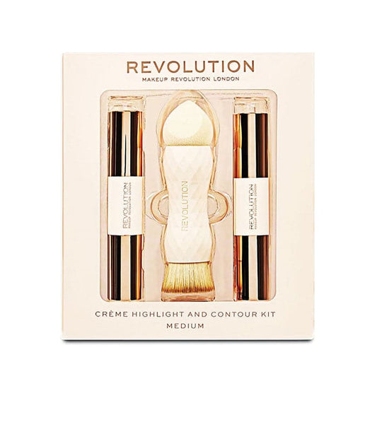 Makeup Revolution Creme Highlight and Contour Kit - Medium