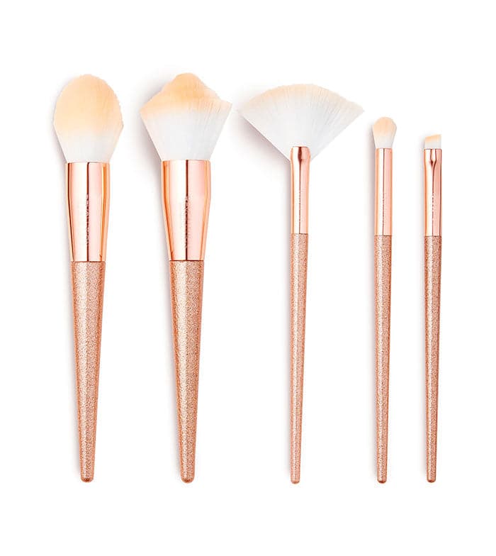 Makeup Revolution Precious Stone Brush Set Rose Quartz